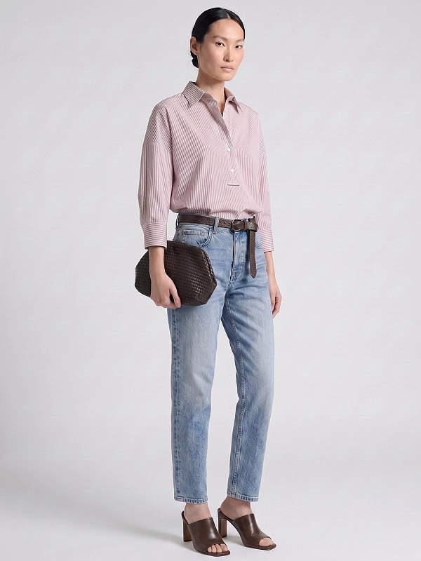 рубашка Brunello Cucinelli MH741NG805 цвет сиреневый