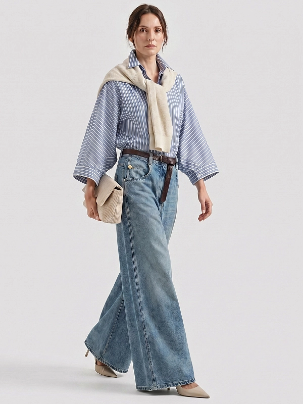 рубашка Brunello Cucinelli MH749MX716 цвет голубой