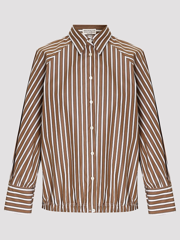 рубашка Brunello Cucinelli MH749NA906 цвет табачный