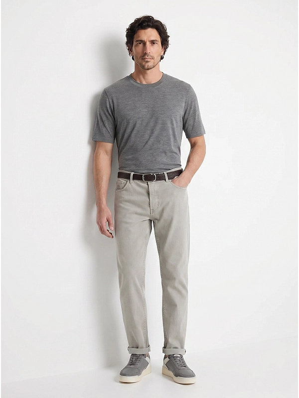 футболка Brunello Cucinelli MH8361308 цвет темно-серый