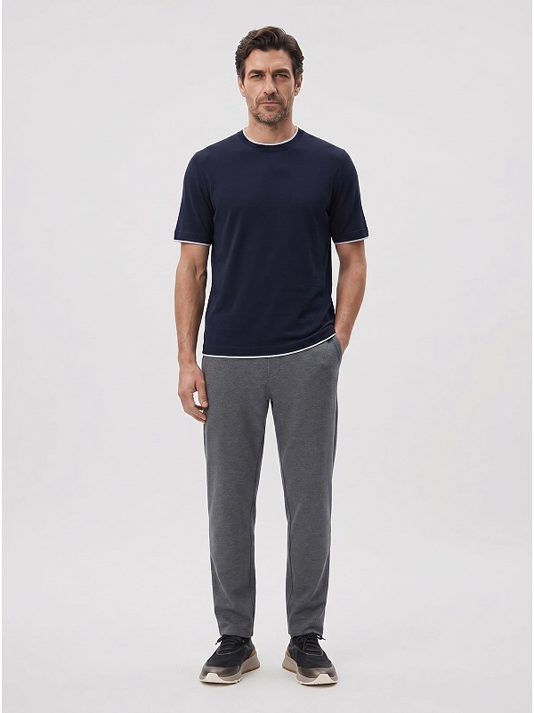 футболка Brunello Cucinelli MH8367427 цвет темно-синий