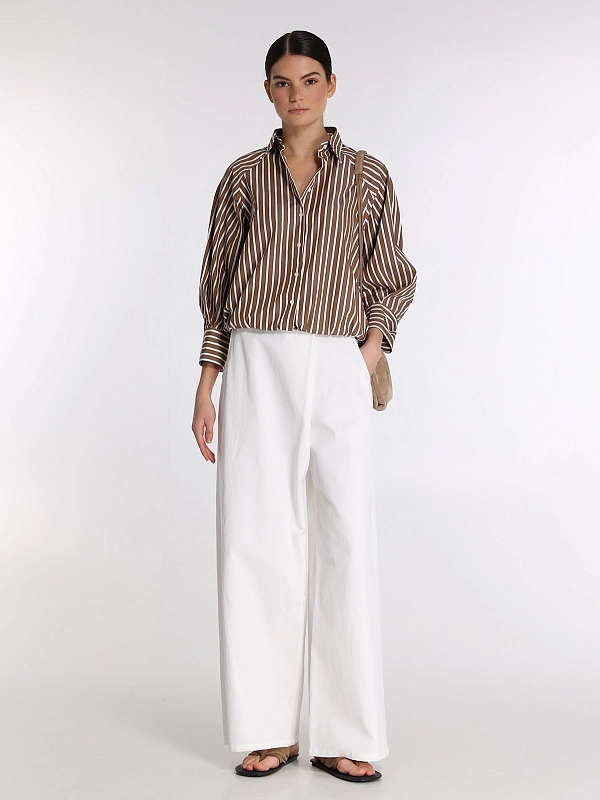 брюки Brunello Cucinelli ML120P9208 цвет молочный