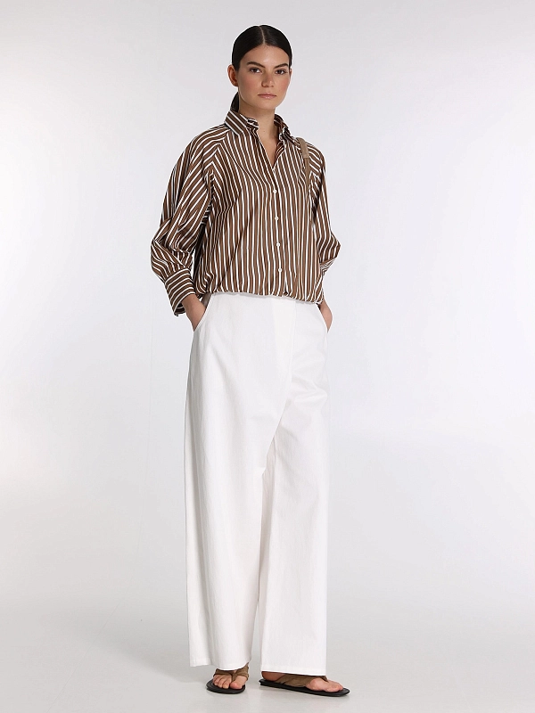 брюки Brunello Cucinelli ML120P9208 цвет молочный