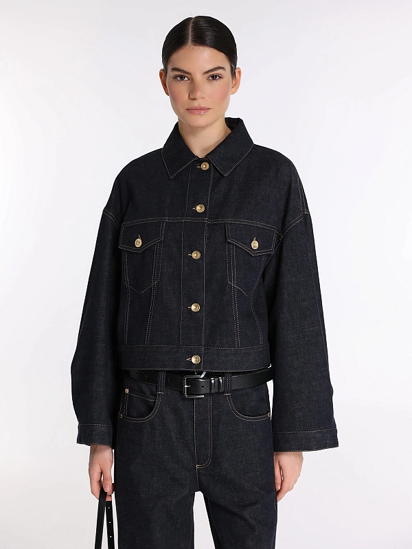 куртка джинсовая Brunello Cucinelli ML1347672 цвет темно-синий