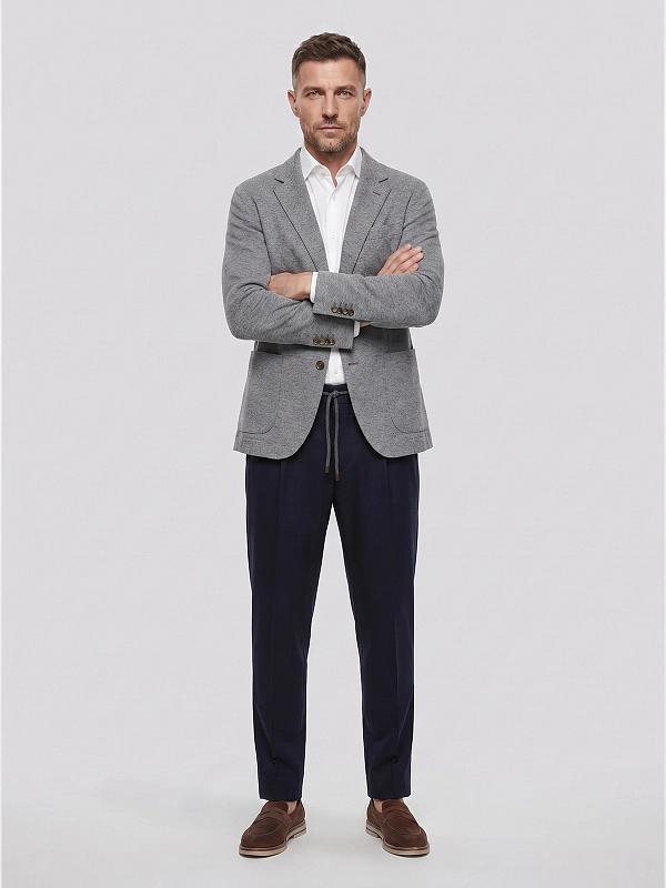пиджак Brunello Cucinelli ML8968J01 цвет серый