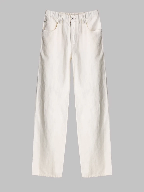 джинсы Brunello Cucinelli ML996P4053 цвет белый