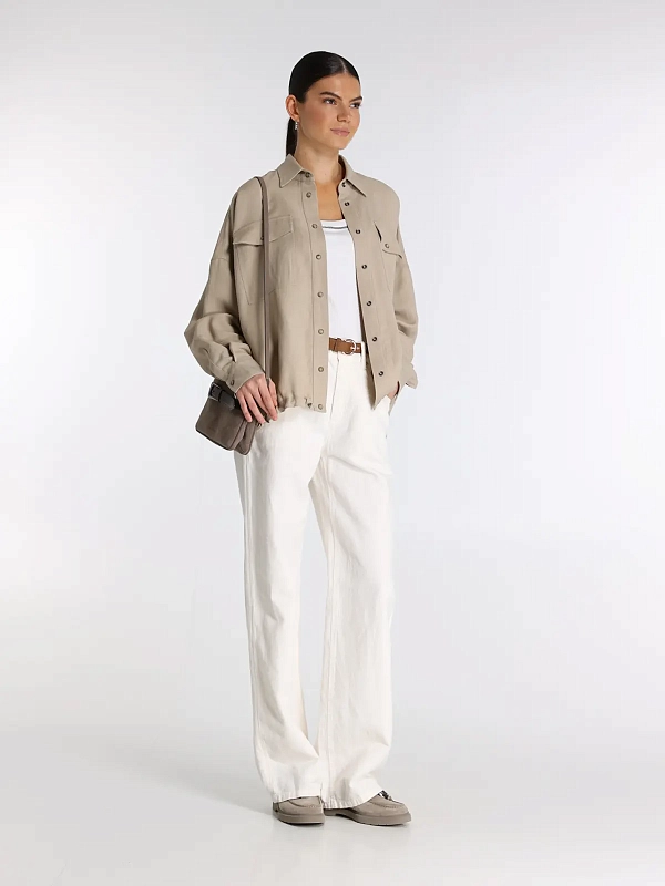 джинсы Brunello Cucinelli ML996P4053 цвет белый