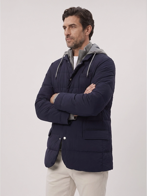 пуховик Brunello Cucinelli MM4037336G цвет синий