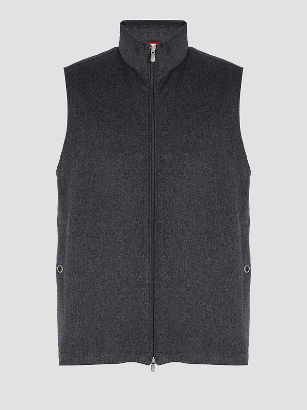 жилет пуховый Brunello Cucinelli MM4631776 цвет темно-серый
