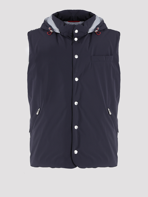 жилет пуховый Brunello Cucinelli MM4911775 цвет синий