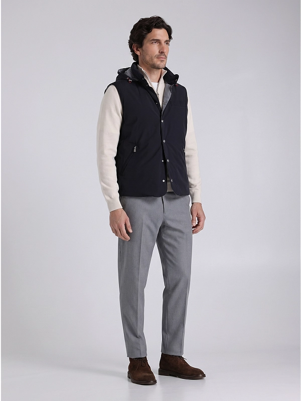 жилет пуховый Brunello Cucinelli MM4911775 цвет синий