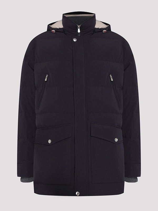 пуховик Brunello Cucinelli MM4911823 цвет темно-синий