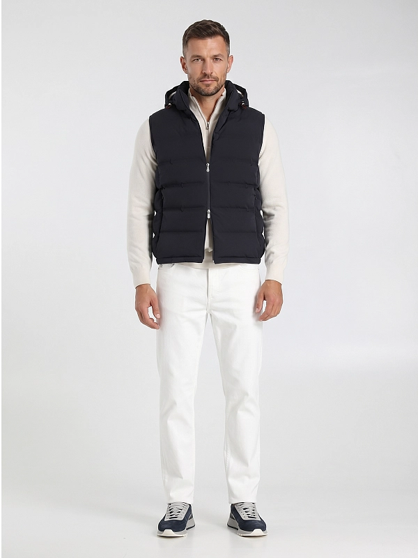 жилет пуховый Brunello Cucinelli MM4911995 цвет синий