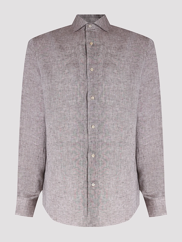 рубашка Brunello Cucinelli MM6840627Y цвет коричневый