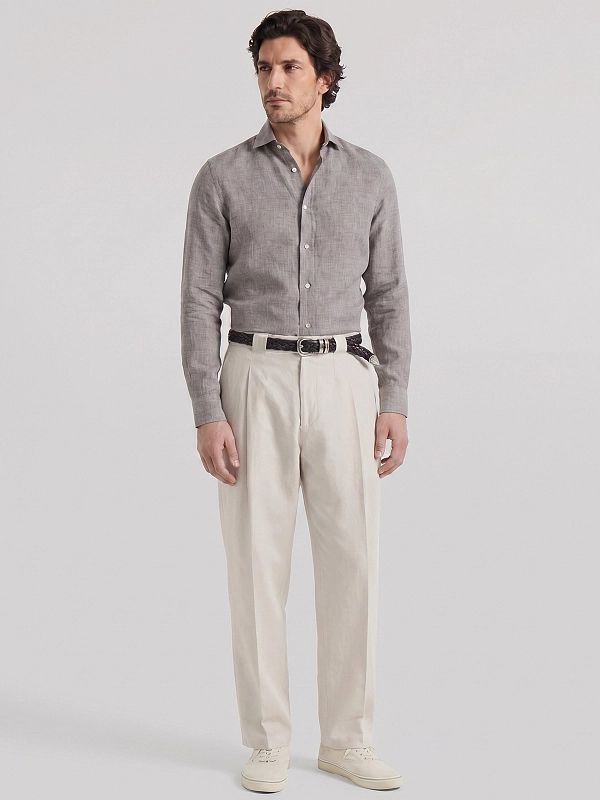 рубашка Brunello Cucinelli MM6840627Y цвет коричневый