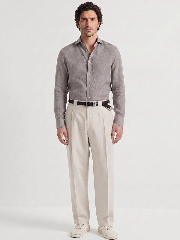 рубашка Brunello Cucinelli MM6840627Y цвет коричневый