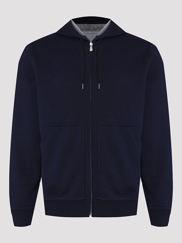 толстовка спортивная Brunello Cucinelli MM8319069G цвет синий