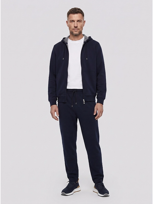 толстовка спортивная Brunello Cucinelli MM8319069G цвет синий