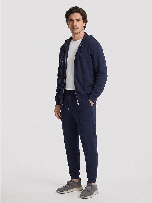 толстовка спортивная Brunello Cucinelli MM8329069G цвет темно-синий