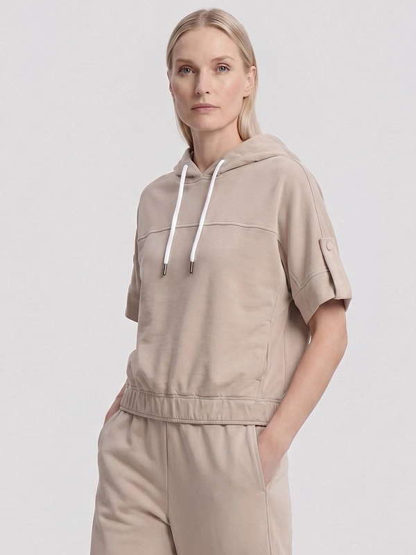 толстовка спортивная Brunello Cucinelli MN05NSW409 цвет бежевый