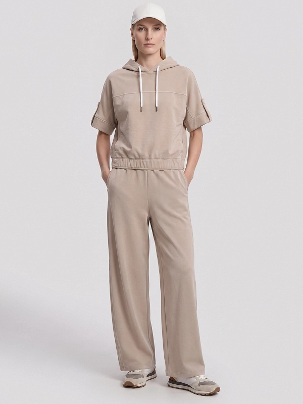 толстовка спортивная Brunello Cucinelli MN05NSW409 цвет бежевый