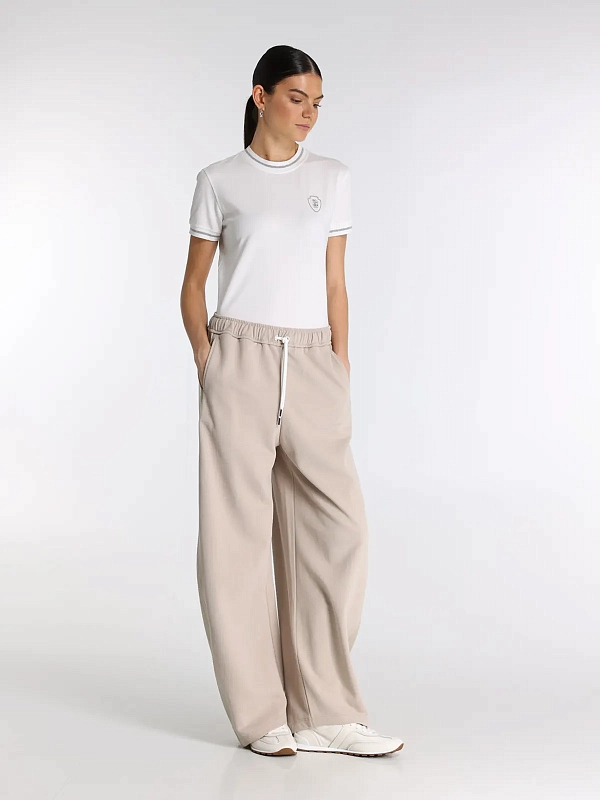 брюки спортивные Brunello Cucinelli MN05NSW499 цвет бежевый