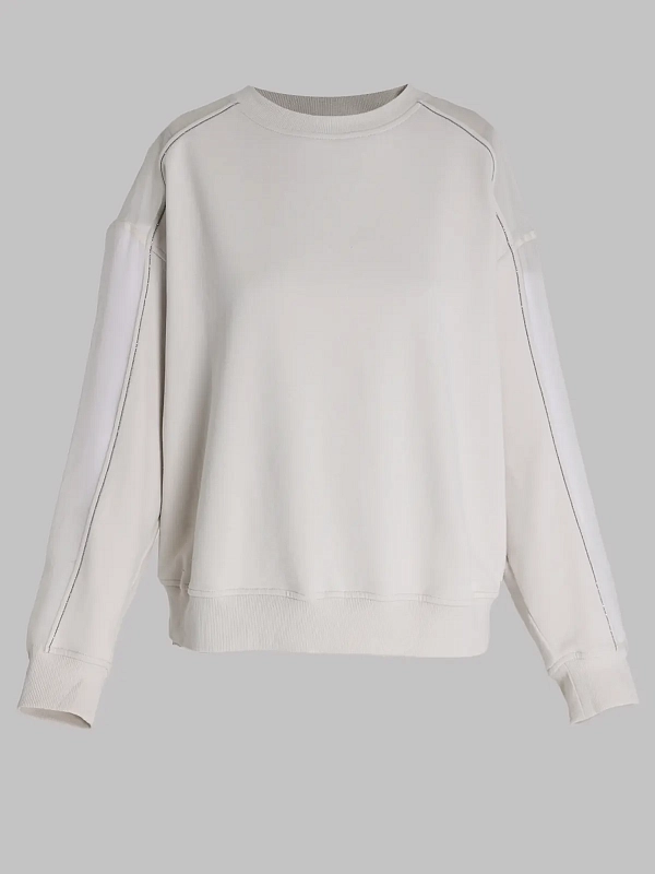 свитшот Brunello Cucinelli MP05NB2R00 цвет молочный