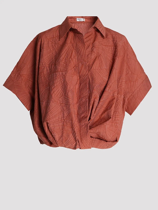 рубашка Brunello Cucinelli MQ988MX626 цвет красный