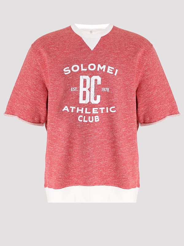 толстовка Brunello Cucinelli MR8313378G цвет ягодный