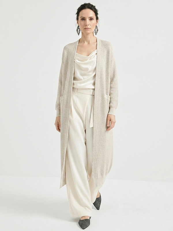 кардиган Brunello Cucinelli MST263346 цвет бежевый