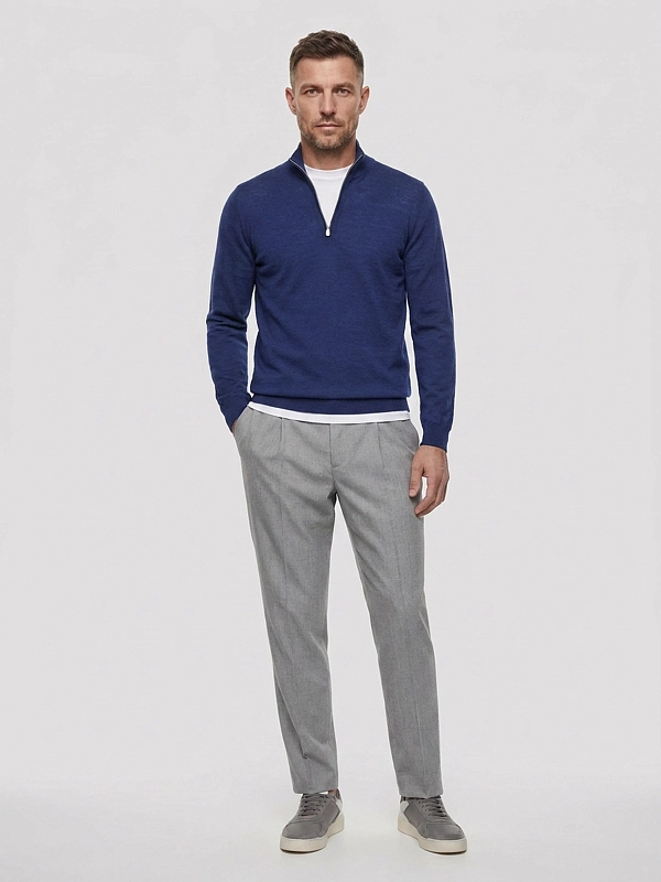 джемпер поло Brunello Cucinelli MSY00124 цвет синий