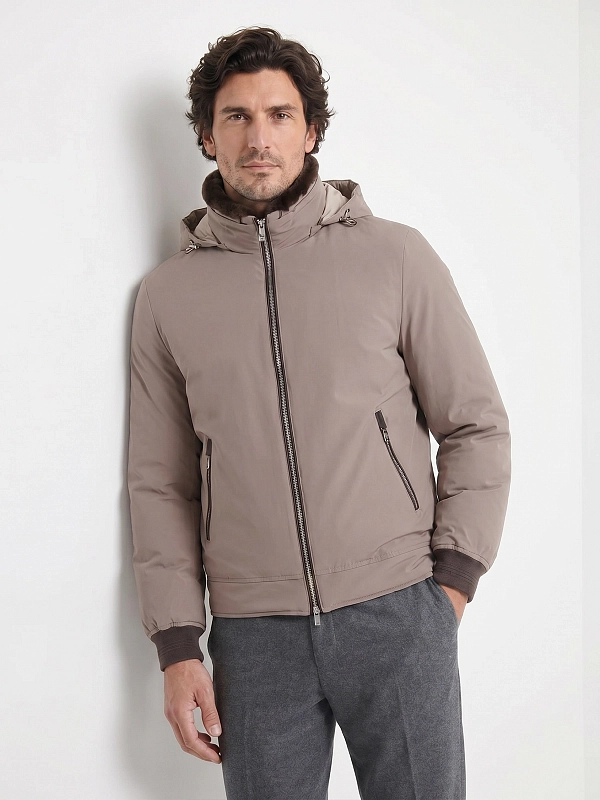 пуховик Brunello Cucinelli MV4061606 цвет коричневый