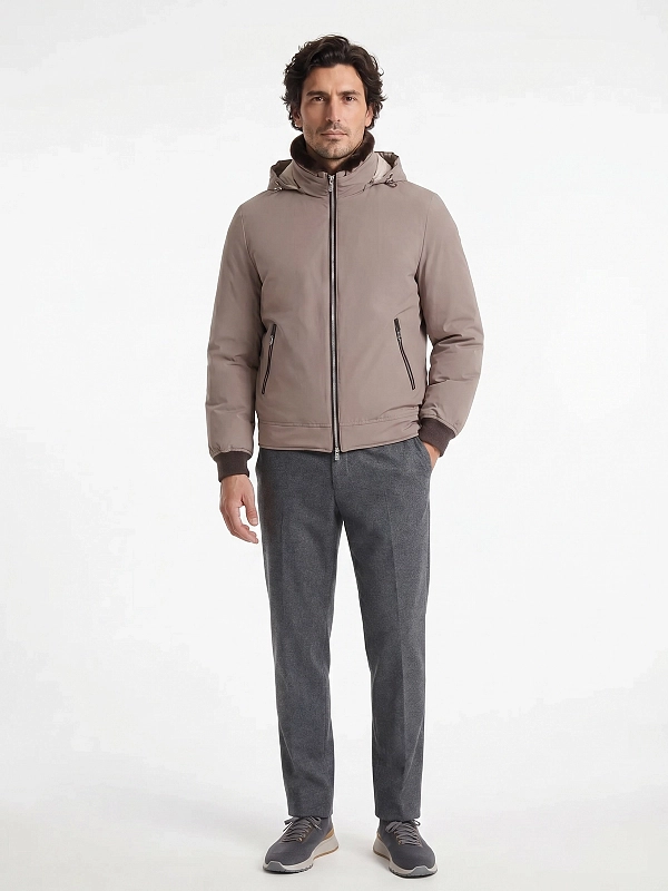 пуховик Brunello Cucinelli MV4061606 цвет коричневый