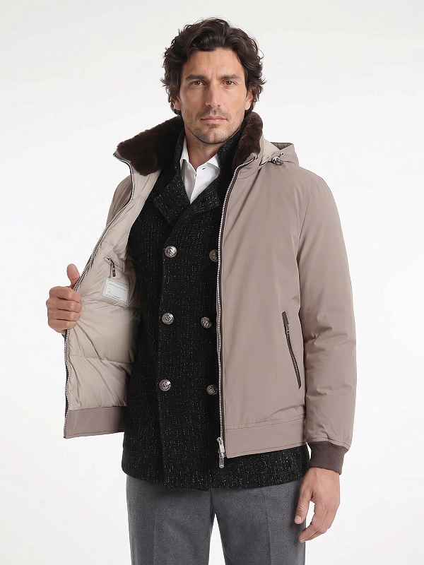 пуховик Brunello Cucinelli MV4061606 цвет коричневый