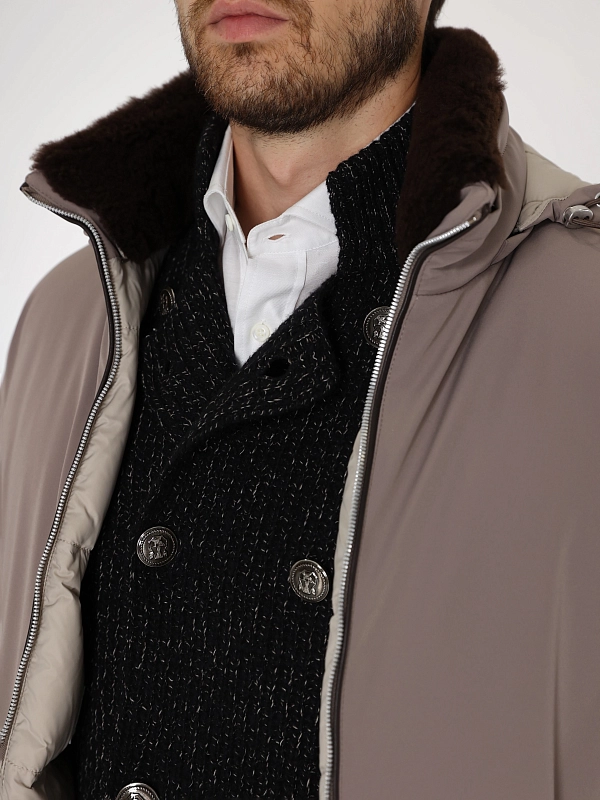 пуховик Brunello Cucinelli MV4061606 цвет коричневый