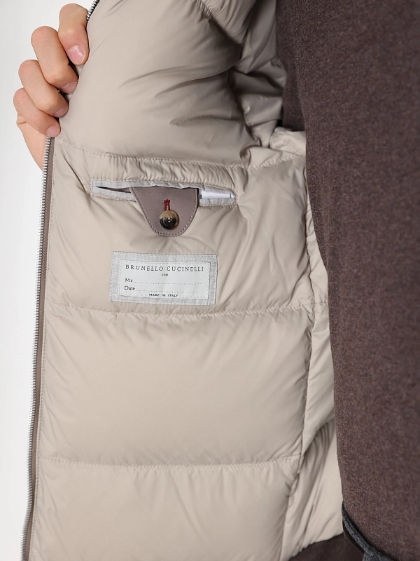 пуховик Brunello Cucinelli MV4061606 цвет коричневый