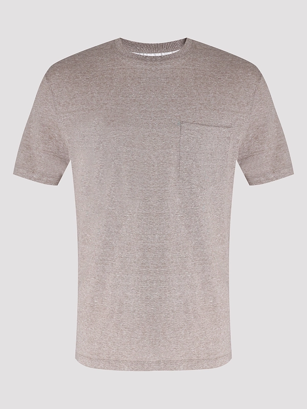 футболка Brunello Cucinelli MW8351376 цвет бежевый