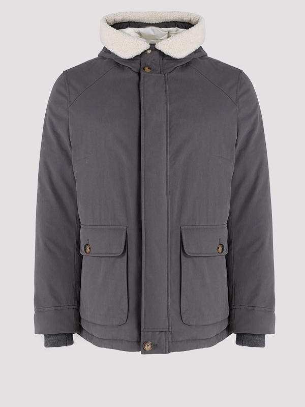 пуховик Brunello Cucinelli MY4641926 цвет серый