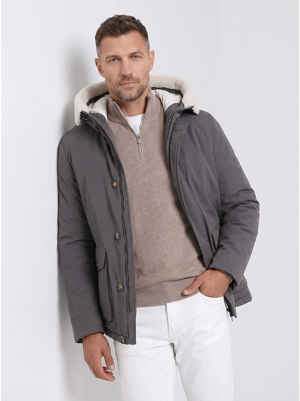 пуховик Brunello Cucinelli MY4641926 цвет серый