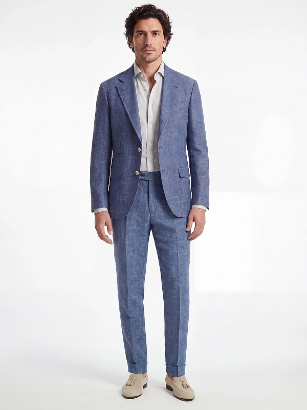 брюки Brunello Cucinelli MZ402L00H цвет синий