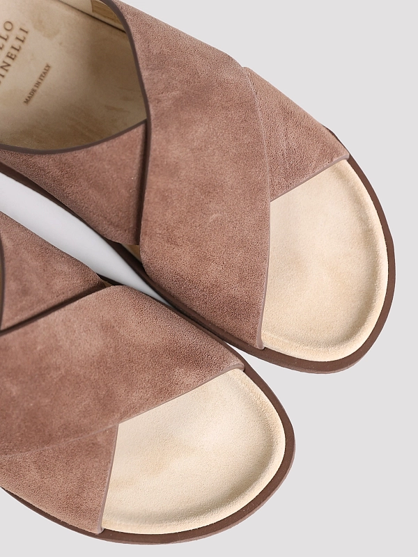 шлепанцы Brunello Cucinelli MZUSOLY327 цвет коричневый