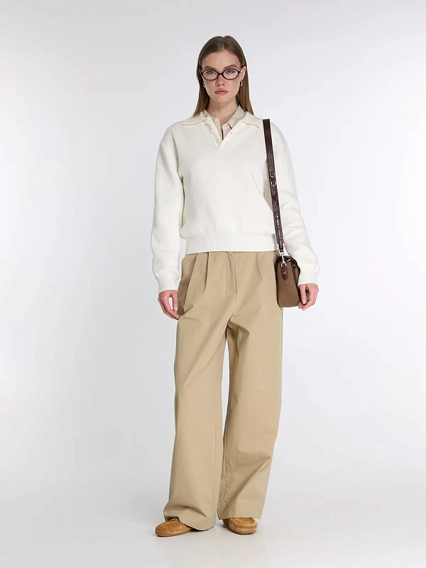 джемпер поло Dunst UDSW6A104IV цвет молочный