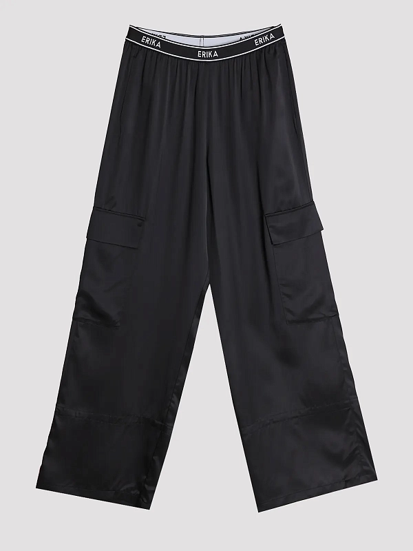 брюки Erika Cavallini P3SS02 цвет черный