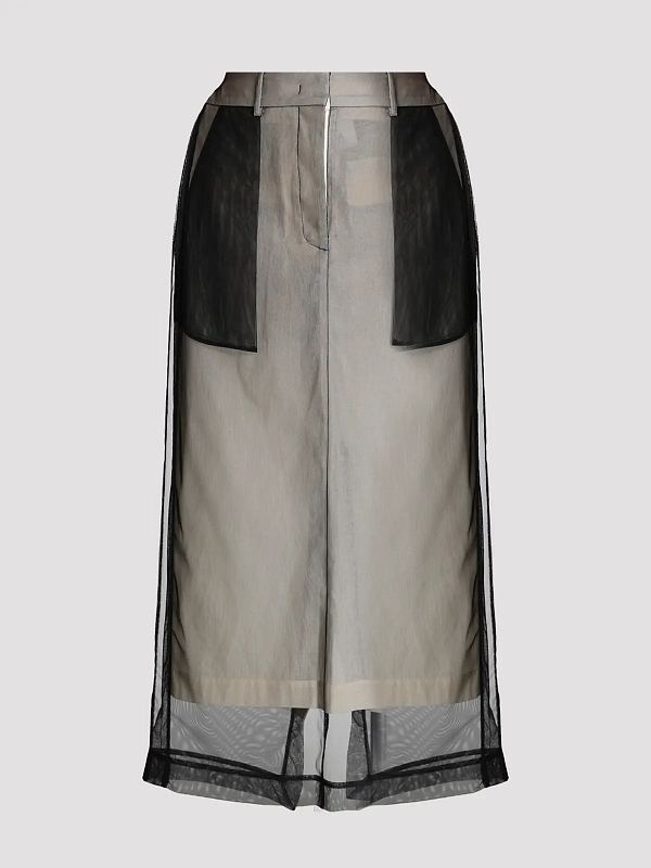 юбка Erika Cavallini P6SZ16 цвет черный