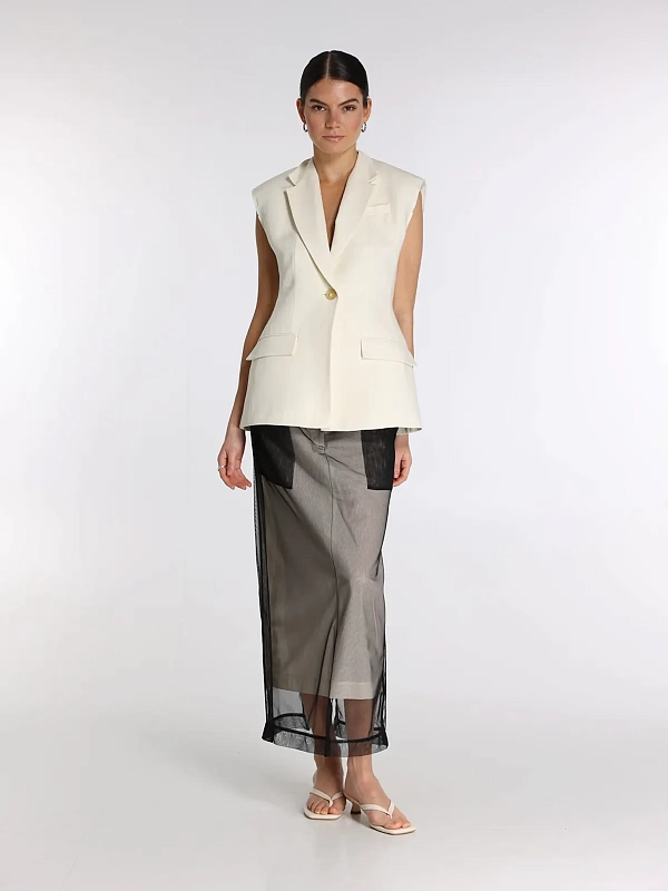 юбка Erika Cavallini P6SZ16 цвет черный