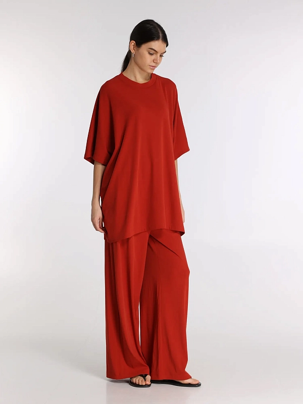 брюки Gia Studios 2601-0834-2502005303 цвет красный