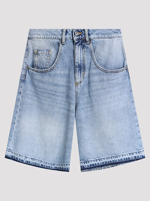 шорты джинсовые Icon Denim LULUID8819 цвет голубой