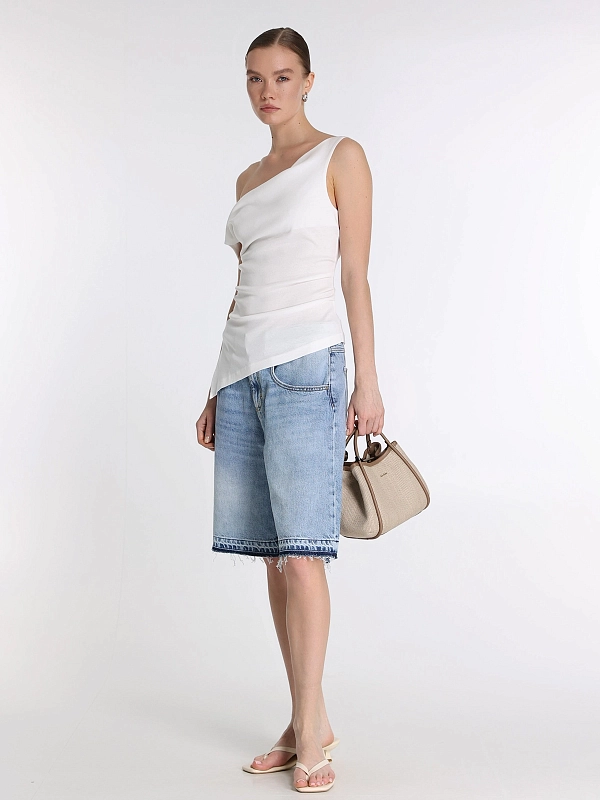 шорты джинсовые Icon Denim LULUID8819 цвет голубой