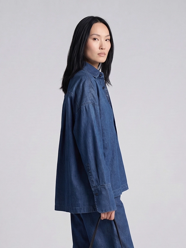 рубашка джинсовая Icon Denim RENAID8829 цвет темно-синий