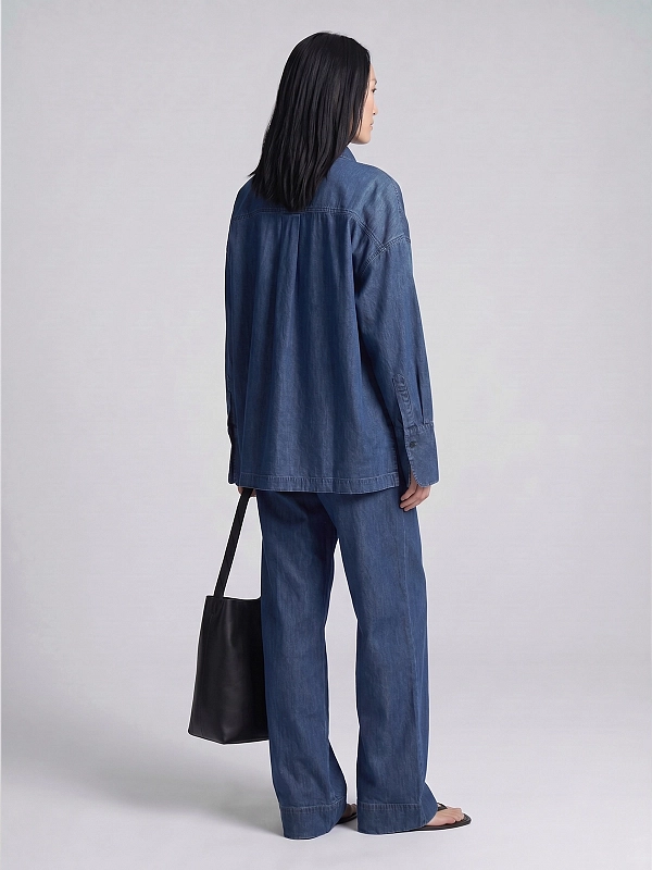 рубашка джинсовая Icon Denim RENAID8829 цвет темно-синий